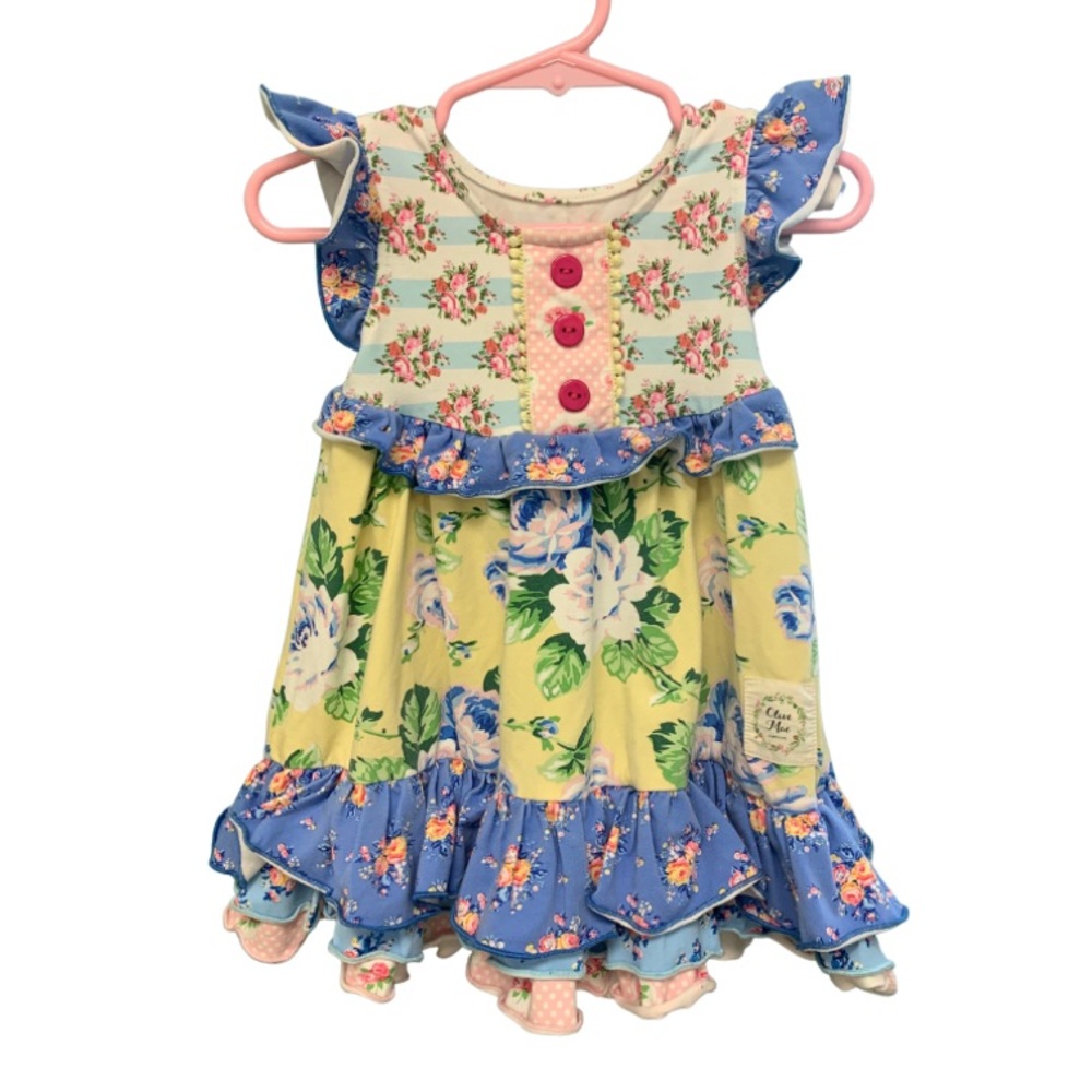 Olive Mae 12 months VGUC DRESS FLORAL